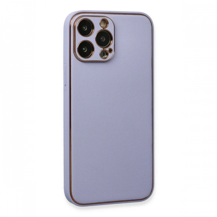 Newface iPhone 13 Pro Max Kılıf Coco Deri Silikon Kapak