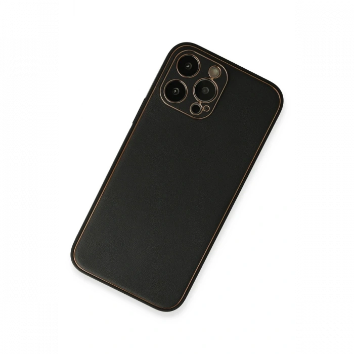 Newface iPhone 13 Pro Max Kılıf Coco Deri Silikon Kapak