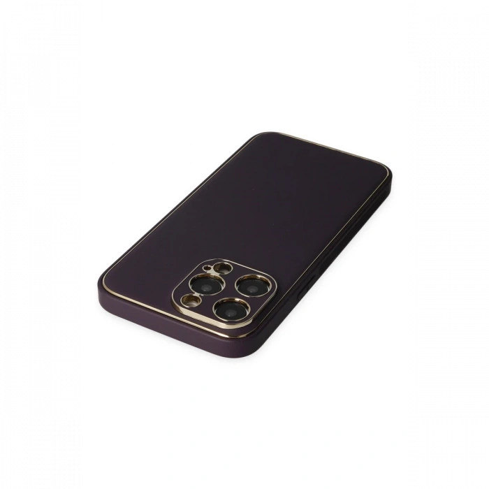 Newface iPhone 13 Pro Max Kılıf Coco Deri Silikon Kapak