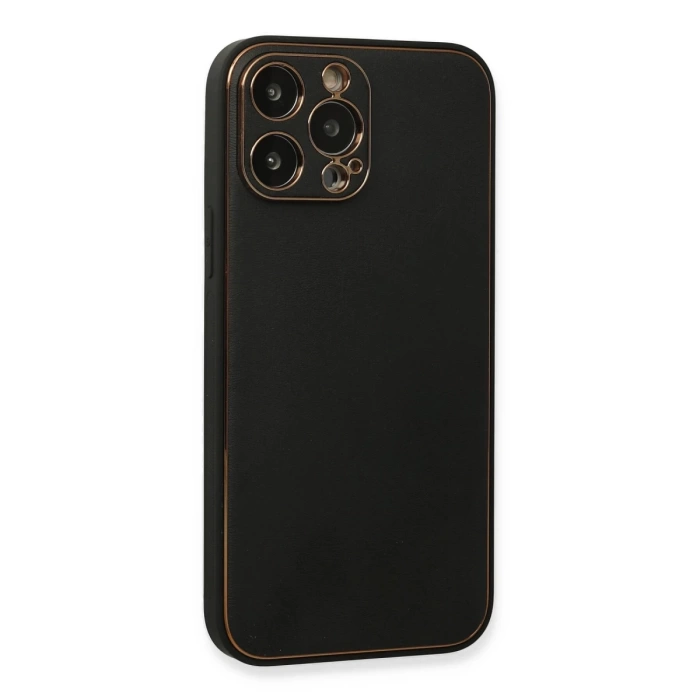 Newface iPhone 13 Pro Max Kılıf Coco Deri Silikon Kapak