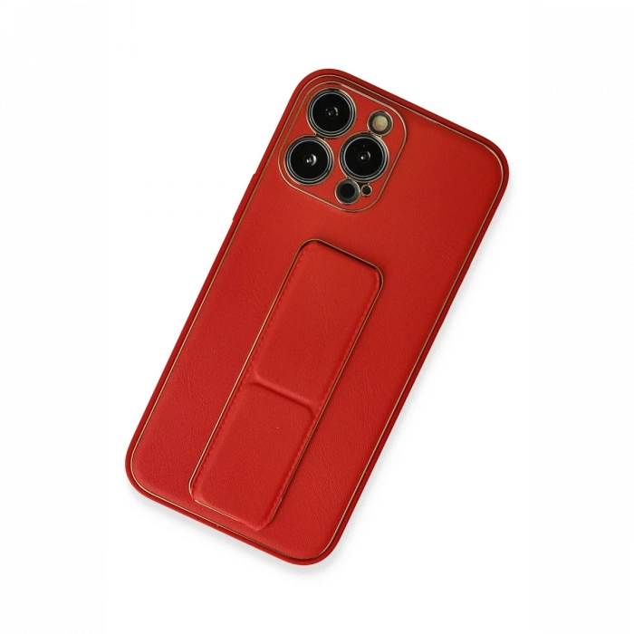 Newface iPhone 13 Pro Max Kılıf Coco Deri Standlı Kapak