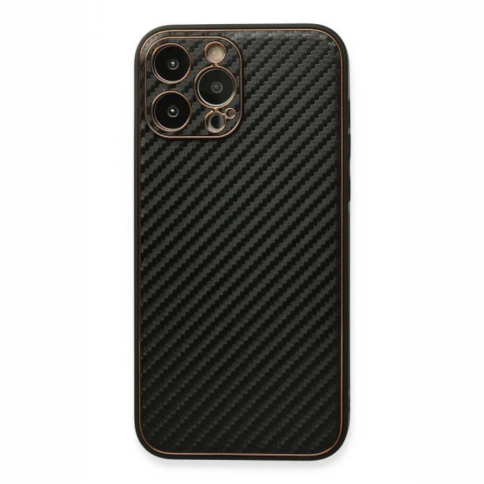 Newface iPhone 13 Pro Max Kılıf Coco Karbon Silikon