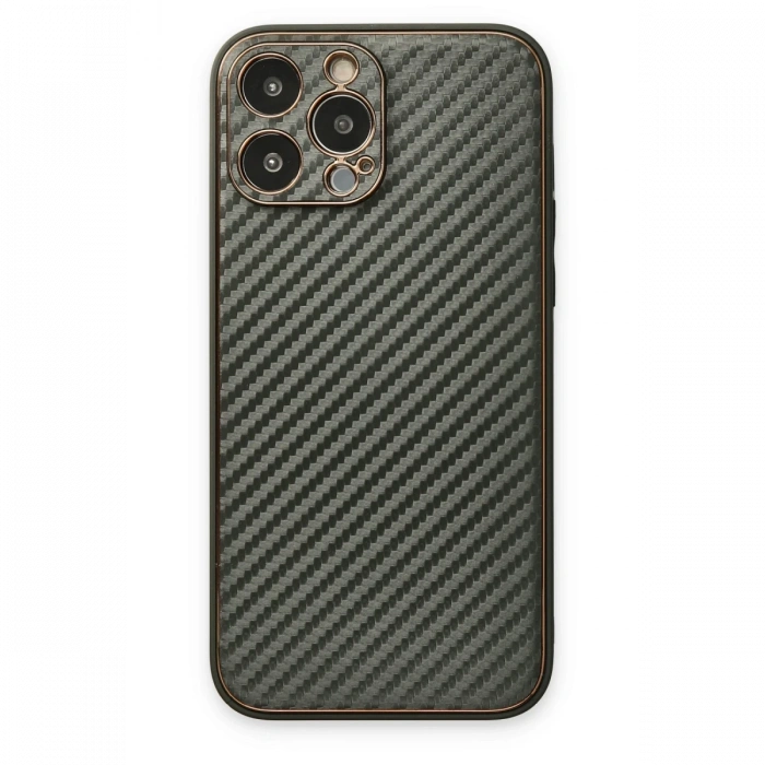 Newface iPhone 13 Pro Max Kılıf Coco Karbon Silikon