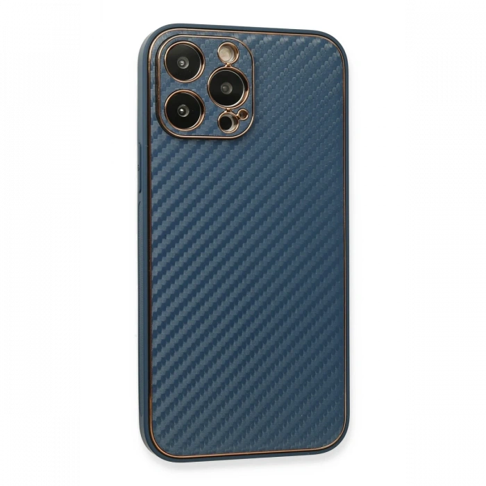 Newface iPhone 13 Pro Max Kılıf Coco Karbon Silikon