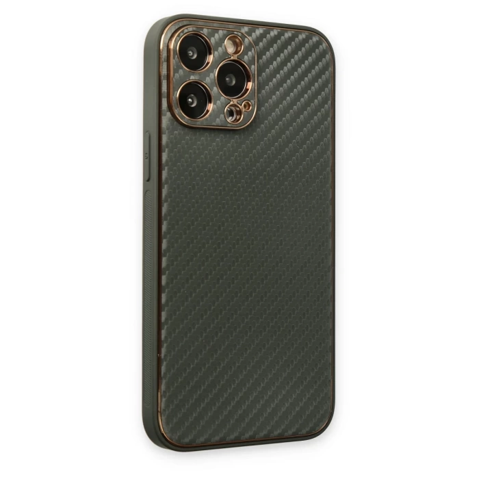 Newface iPhone 13 Pro Max Kılıf Coco Karbon Silikon