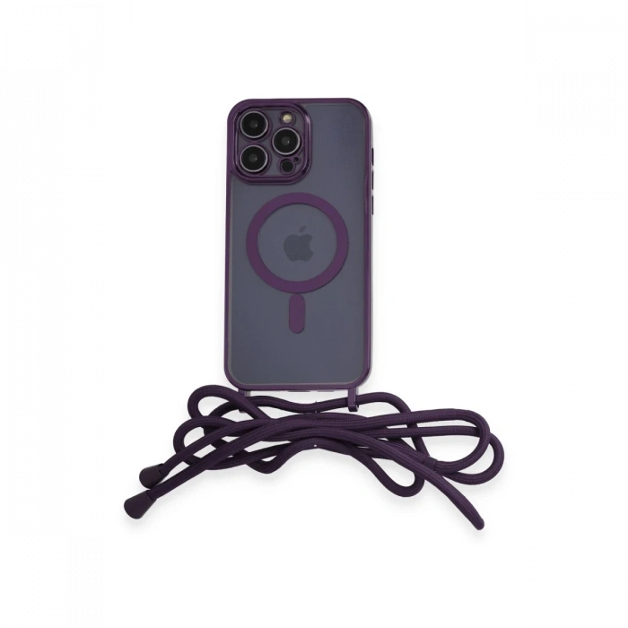 iPhone 13 Pro Max Kılıf Divo Lazer Askılı Magsafe Kapak