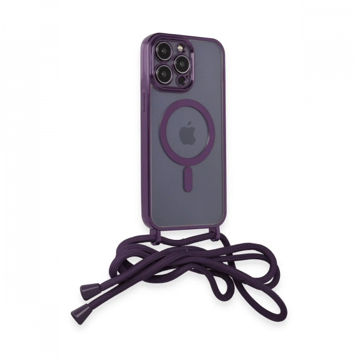 iPhone 13 Pro Max Kılıf Divo Lazer Askılı Magsafe Kapak