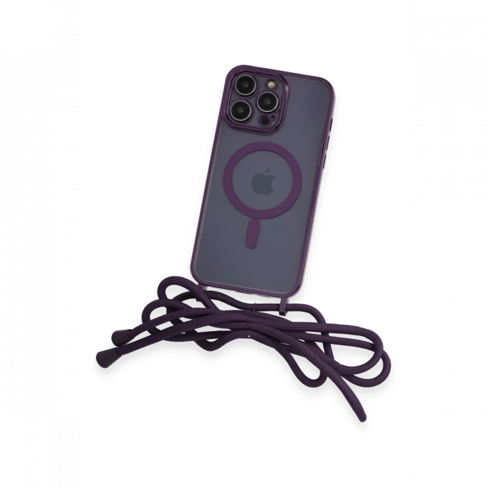 iPhone 13 Pro Max Kılıf Divo Lazer Askılı Magsafe Kapak