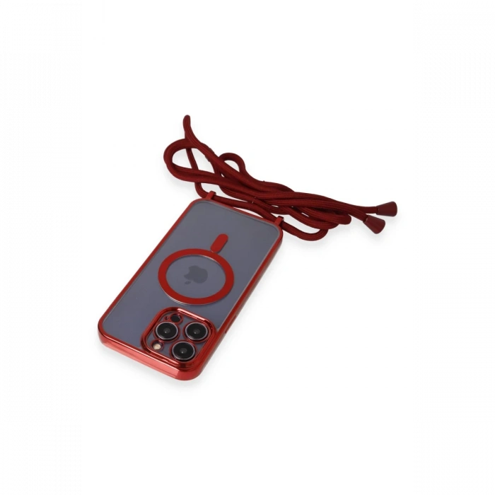 iPhone 13 Pro Max Kılıf Divo Lazer Askılı Magsafe Kapak