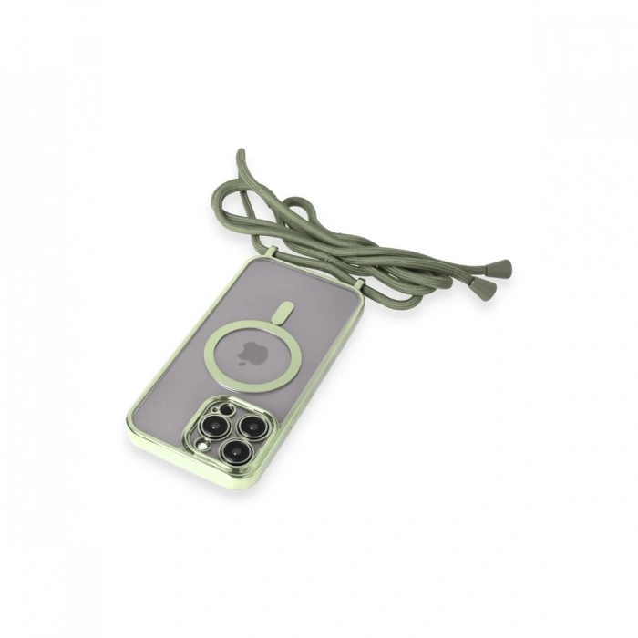 iPhone 13 Pro Max Kılıf Divo Lazer Askılı Magsafe Kapak