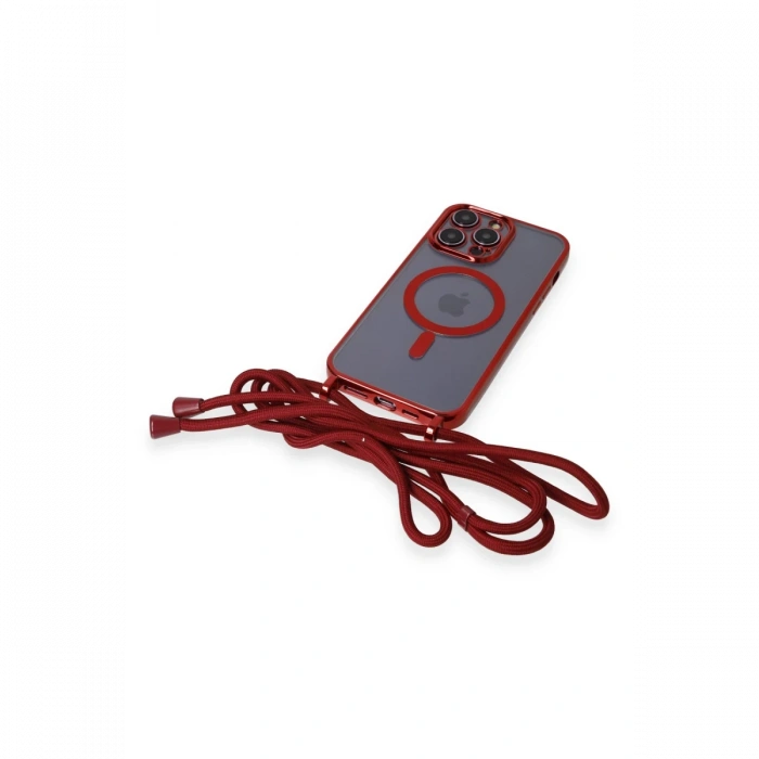 iPhone 13 Pro Max Kılıf Divo Lazer Askılı Magsafe Kapak