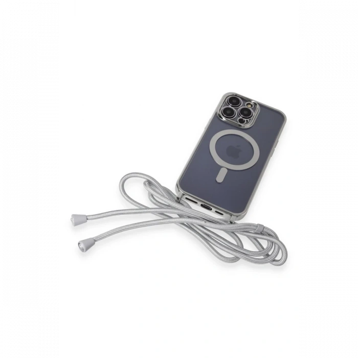 iPhone 13 Pro Max Kılıf Divo Lazer Askılı Magsafe Kapak