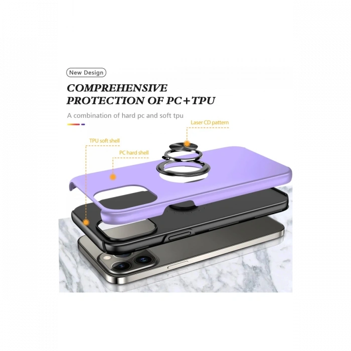 iPhone 13 Pro Max Kılıf Elit Yüzüklü Kapak