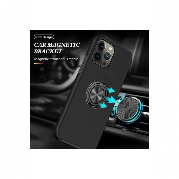 iPhone 13 Pro Max Kılıf Elit Yüzüklü Kapak