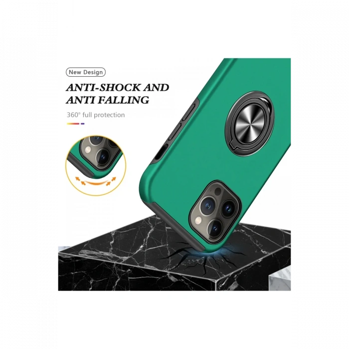 iPhone 13 Pro Max Kılıf Elit Yüzüklü Kapak