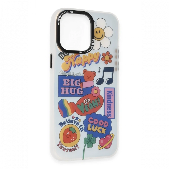 Newface iPhone 13 Pro Max Kılıf Estoril Desenli Kapak
