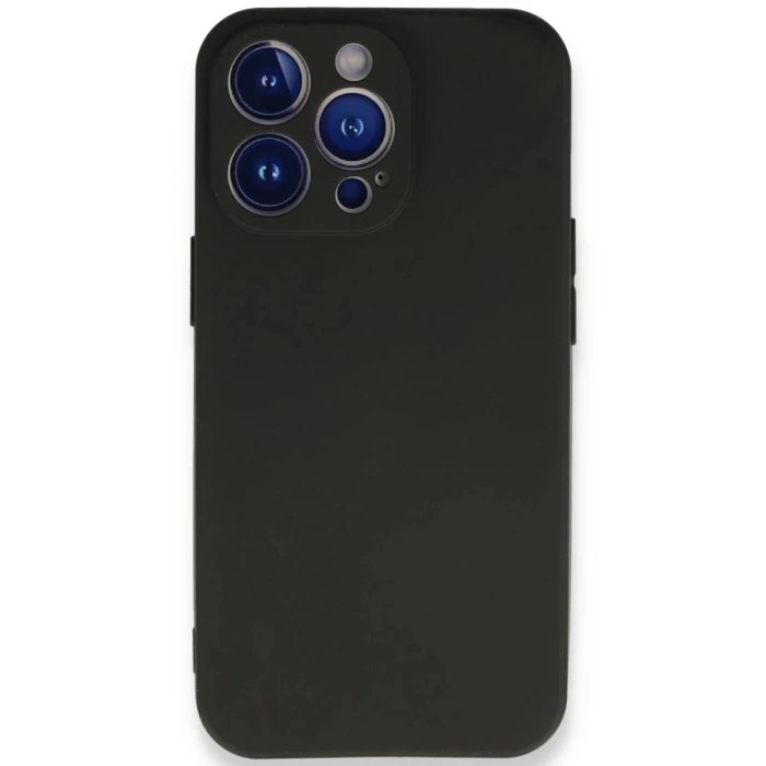 Newface iPhone 13 Pro Max Kılıf First Silikon - Siyah