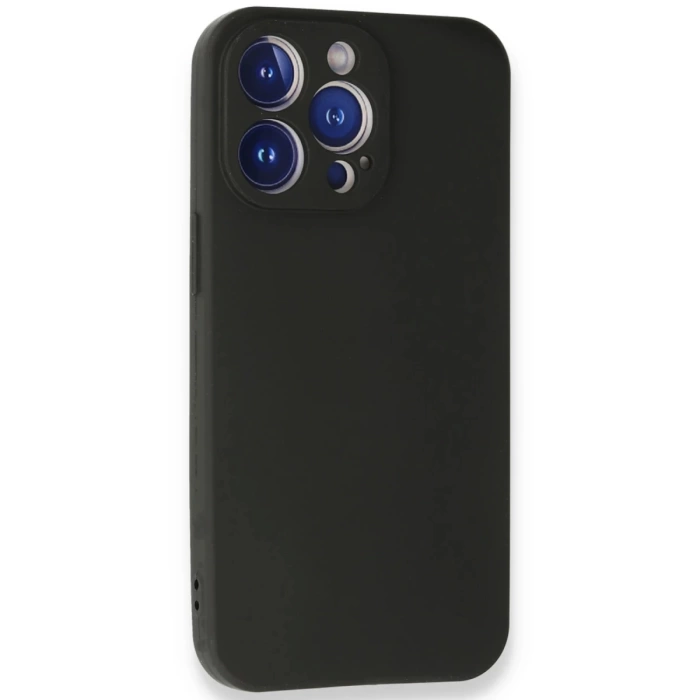 Newface iPhone 13 Pro Max Kılıf First Silikon - Siyah