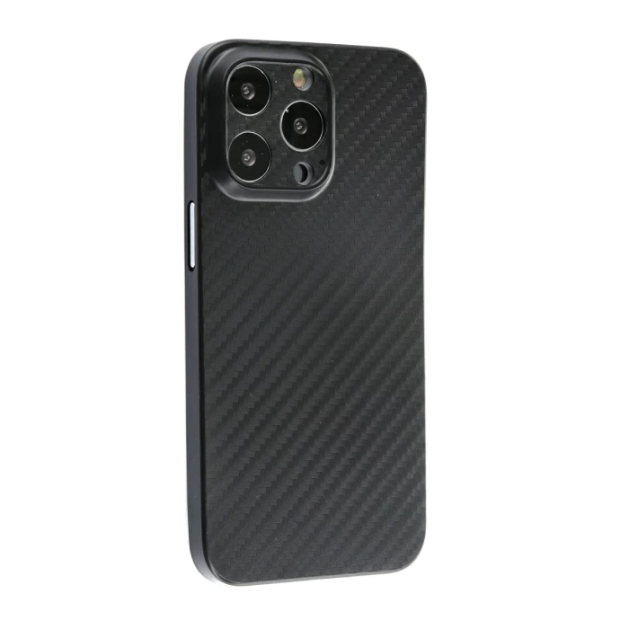 Newface iPhone 13 Pro Max Kılıf Karbon PP Silikon