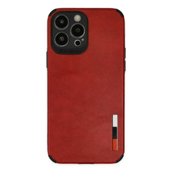 Newface iPhone 13 Pro Max Kılıf Loop Deri Silikon