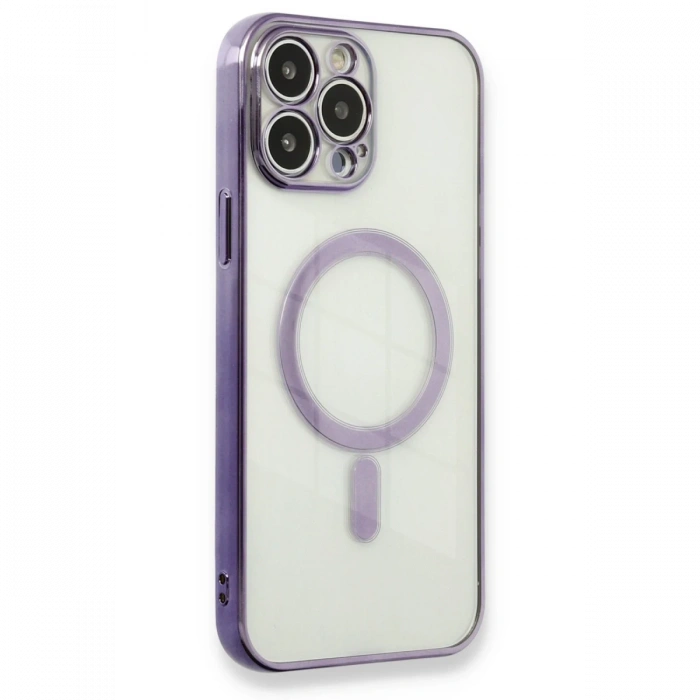Newface iPhone 13 Pro Max Kılıf Magneticsafe Lazer Silikon