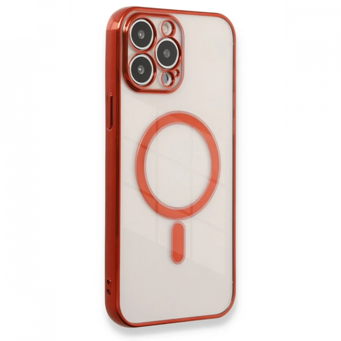 Newface iPhone 13 Pro Max Kılıf Magneticsafe Lazer Silikon