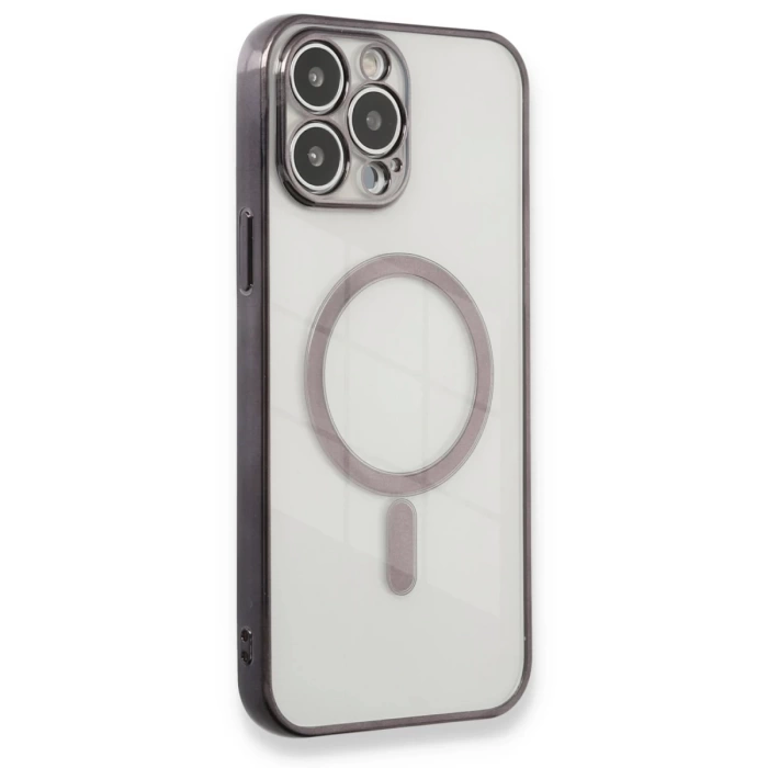 Newface iPhone 13 Pro Max Kılıf Magneticsafe Lazer Silikon
