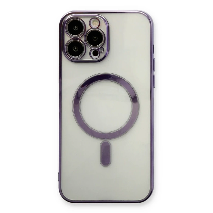 Newface iPhone 13 Pro Max Kılıf Magneticsafe Lazer Silikon