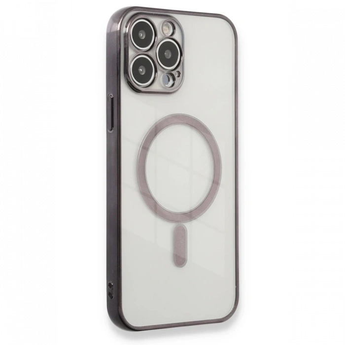 Newface iPhone 13 Pro Max Kılıf Magneticsafe Lazer Silikon