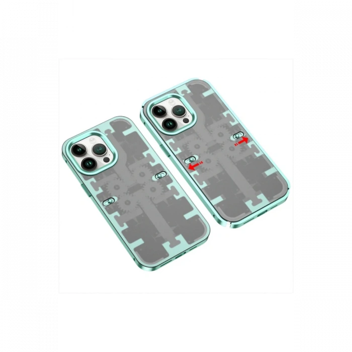 Newface iPhone 13 Pro Max Kılıf Mekanik Bumper Kapak