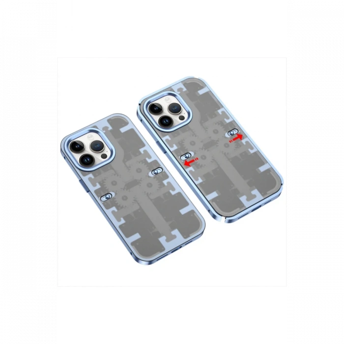 Newface iPhone 13 Pro Max Kılıf Mekanik Bumper Kapak