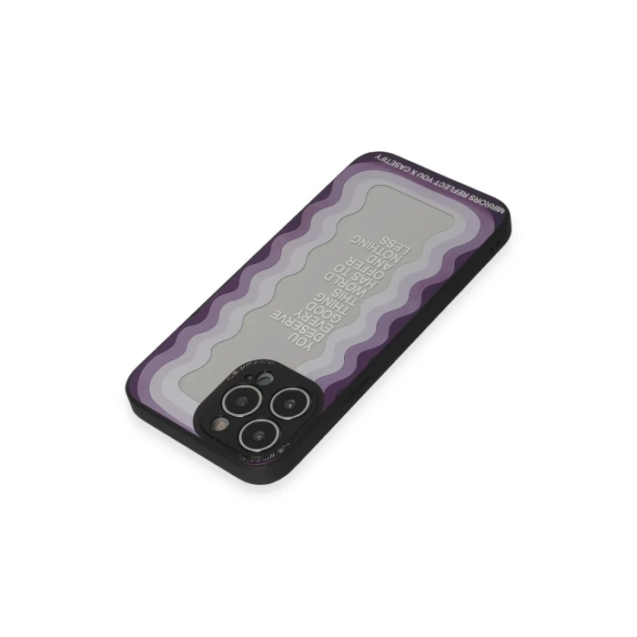 Newface iPhone 13 Pro Max Kılıf Mirror Desenli Kapak