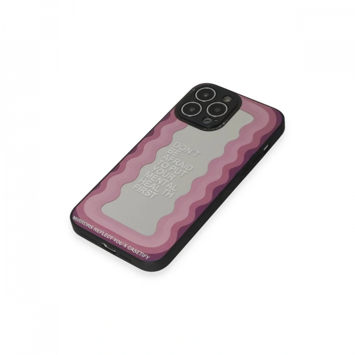 Newface iPhone 13 Pro Max Kılıf Mirror Desenli Kapak