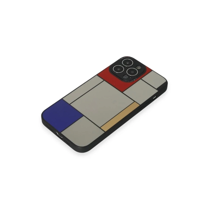 Newface iPhone 13 Pro Max Kılıf Mirror Desenli Kapak