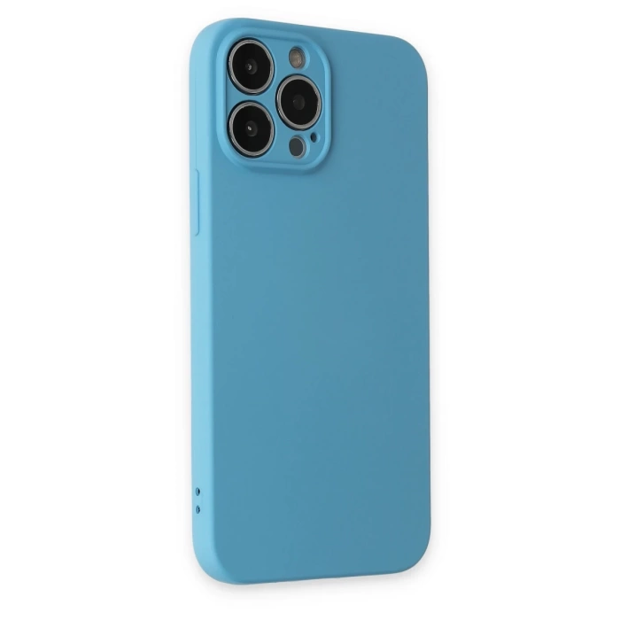 Newface iPhone 13 Pro Max Kılıf Nano içi Kadife Silikon