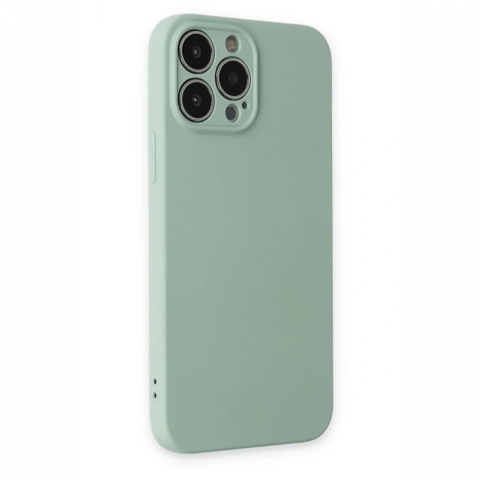 Newface iPhone 13 Pro Max Kılıf Nano içi Kadife Silikon