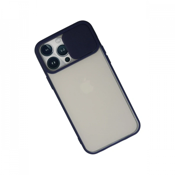 iPhone 13 Pro Max Kılıf Palm Buzlu Kamera Sürgülü Silikon