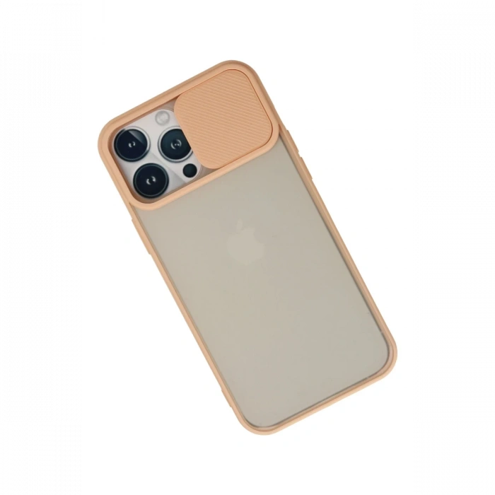 iPhone 13 Pro Max Kılıf Palm Buzlu Kamera Sürgülü Silikon