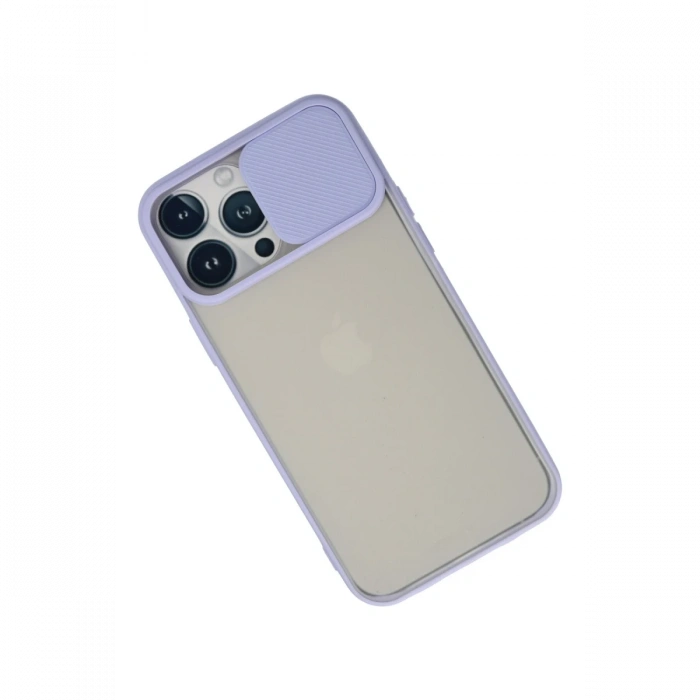 iPhone 13 Pro Max Kılıf Palm Buzlu Kamera Sürgülü Silikon