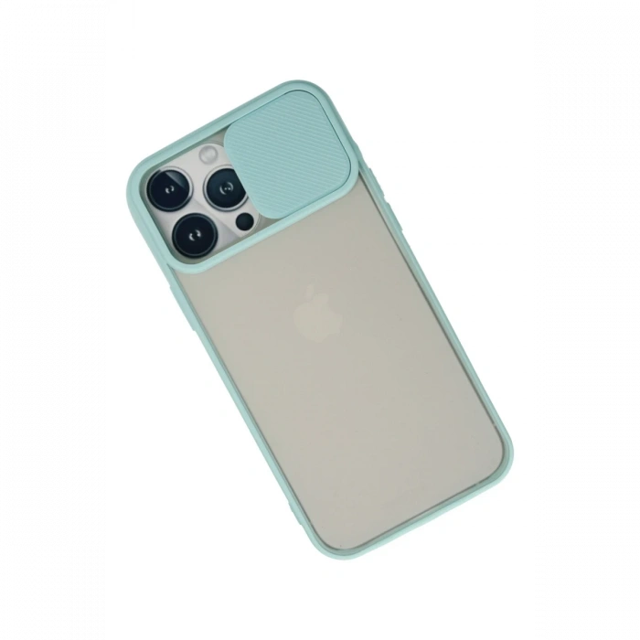 iPhone 13 Pro Max Kılıf Palm Buzlu Kamera Sürgülü Silikon