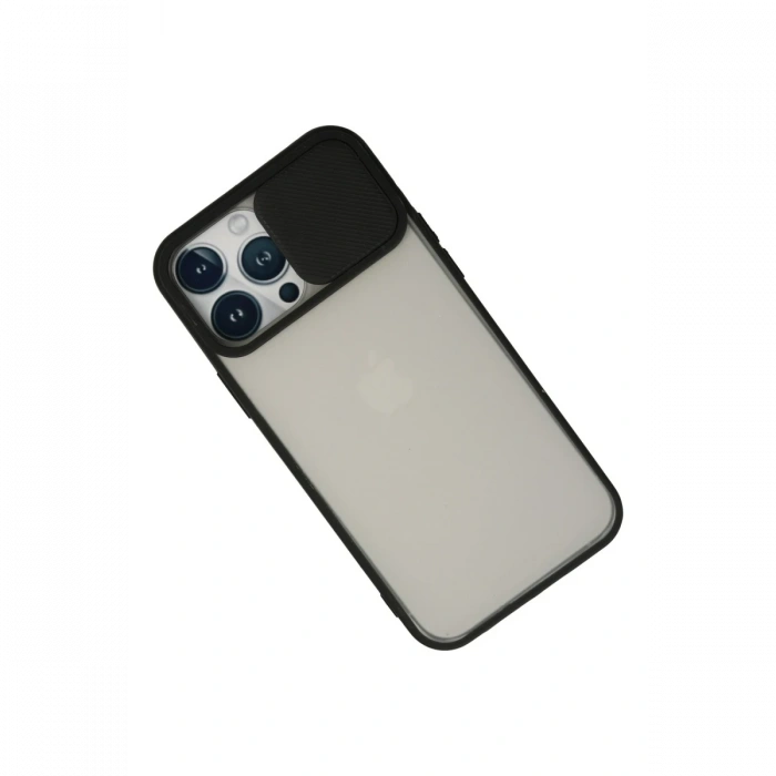 iPhone 13 Pro Max Kılıf Palm Buzlu Kamera Sürgülü Silikon