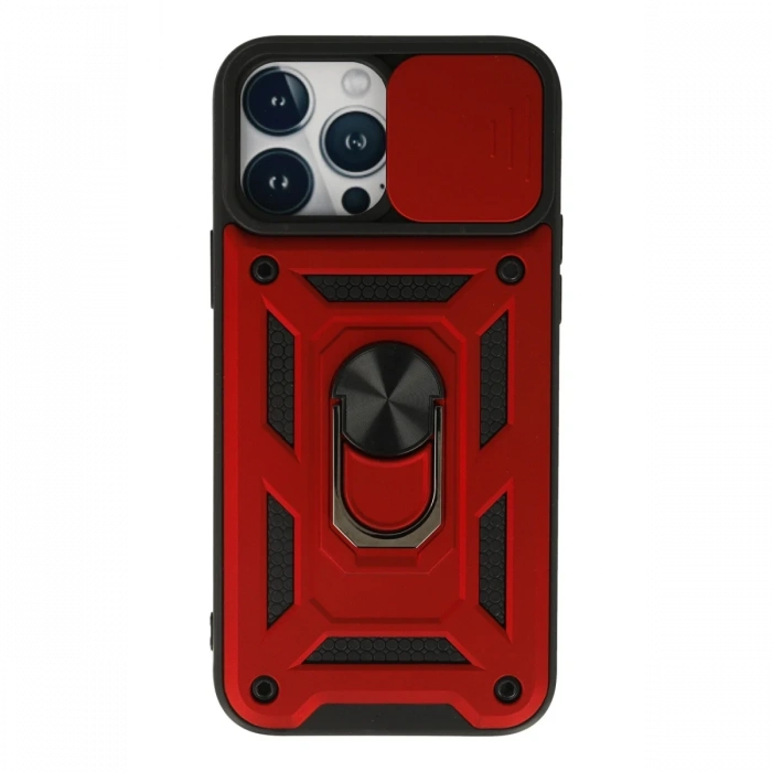 iPhone 13 Pro Max Kılıf Pars Lens Yüzüklü Silikon