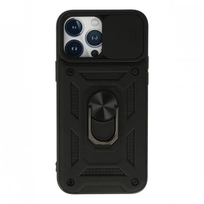 iPhone 13 Pro Max Kılıf Pars Lens Yüzüklü Silikon