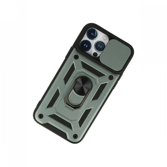 iPhone 13 Pro Max Kılıf Pars Lens Yüzüklü Silikon