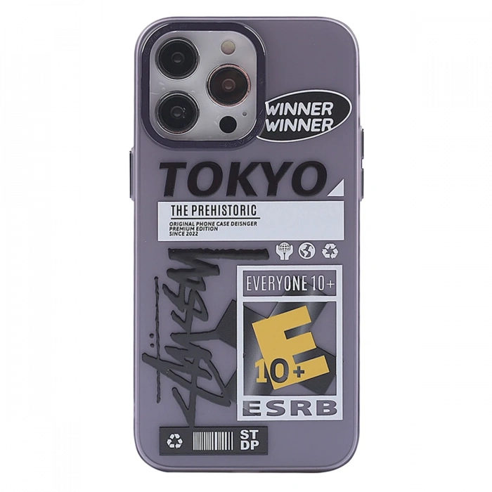 iPhone 13 Pro Max Kılıf Prada Desenli Kapak