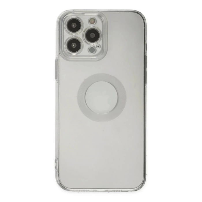 Newface iPhone 13 Pro Max Kılıf Santa Lens Silikon - Şeffaf