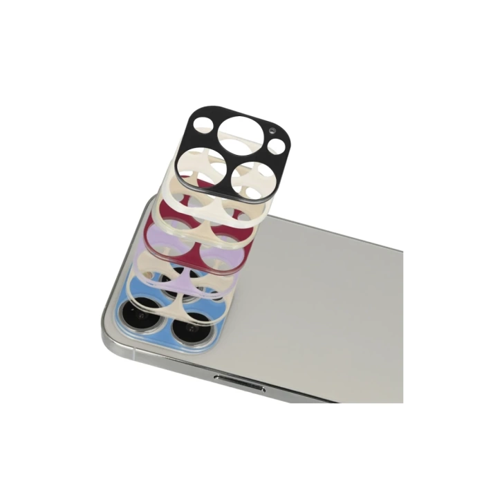 Newface iPhone 13 Pro Max Rainbow Kamera Lens Koruma Cam
