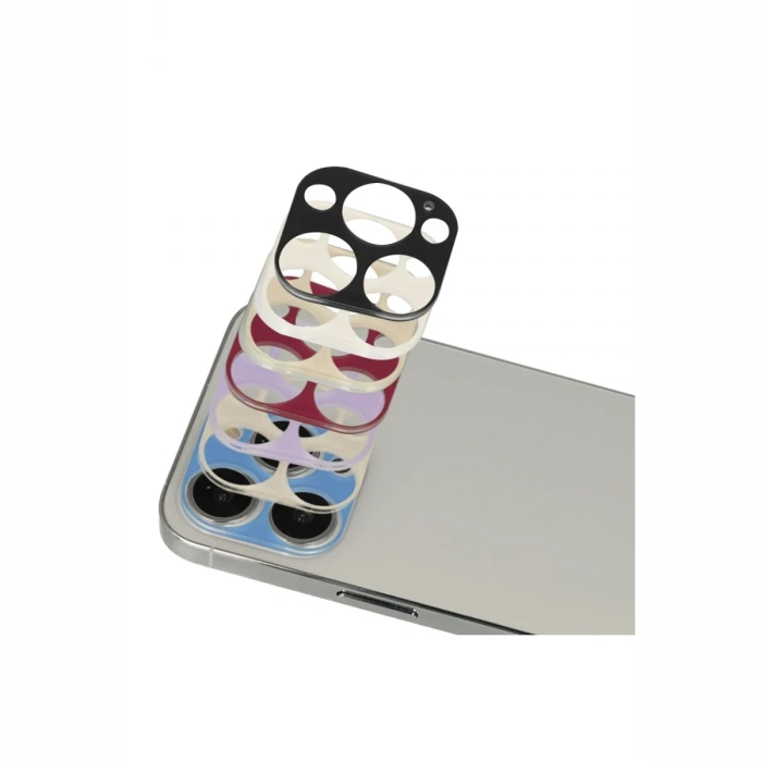 Newface iPhone 13 Pro Max Rainbow Kamera Lens Koruma Cam