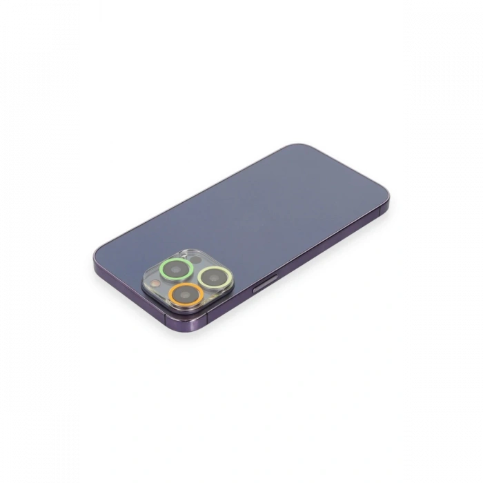 Newface iPhone 13 Pro Max Renkli Kamera Lens Koruma Cam