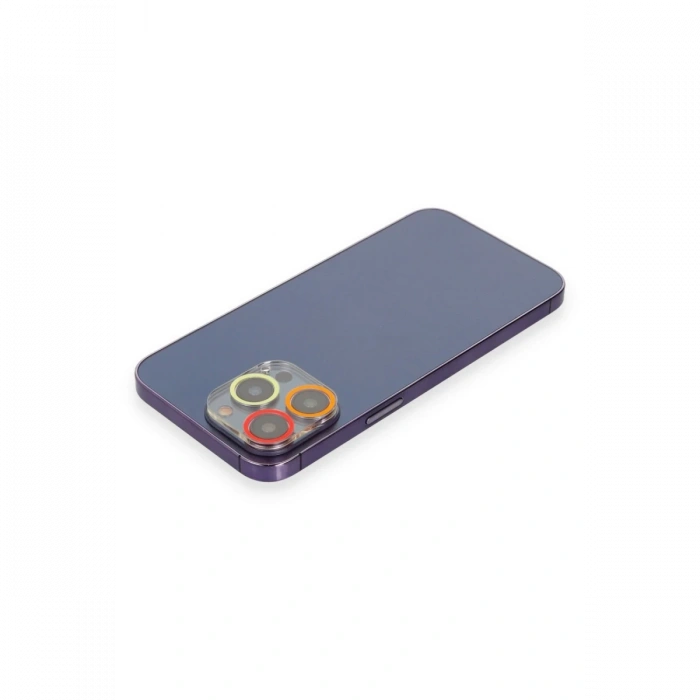 Newface iPhone 13 Pro Max Renkli Kamera Lens Koruma Cam